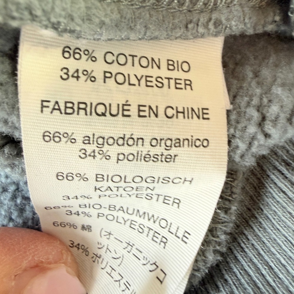 Vuori Restore Half Zip Hoodie Womens Small Dusty Blue Organic Cotton VW288 - Picture 6 of 11
